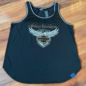 Harley-Davidson mesh men’s tank top Large 1903 115 years wings motorcycle riding